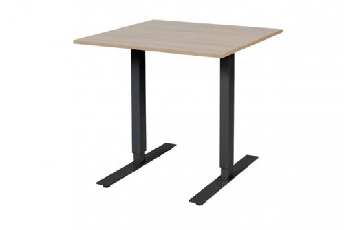 Electric-T bureau, zit-sta (69-116cm) hoogte verstelbaar dmv elektromotoren met 80x80cm 20mm blad en frame
