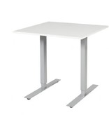 Electric-T bureau, zit-sta (69-116cm) hoogte verstelbaar dmv elektromotoren met 80x80cm 20mm blad en frame
