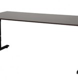 Schaffenburg T-lines bureau, hoogte instelbaar (61-90cm) met 180x80cm 20mm blad en t-poot frame met rechte tenen