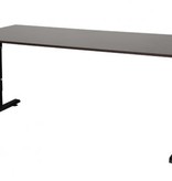 T-lines bureau, hoogte instelbaar (61-90cm) met 180x80cm 20mm blad en t-poot frame met rechte tenen