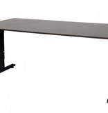 Schaffenburg T-lines bureau, hoogte instelbaar (61-90cm) met 180x90cm 20mm blad en t-poot frame met rechte tenen