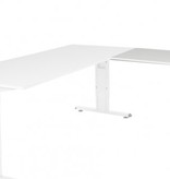 T-lines aanbouwtafel, hoogte instelbaar (61-90cm) met 80x60cm 20mm blad en t-poot frame met rechte tenen
