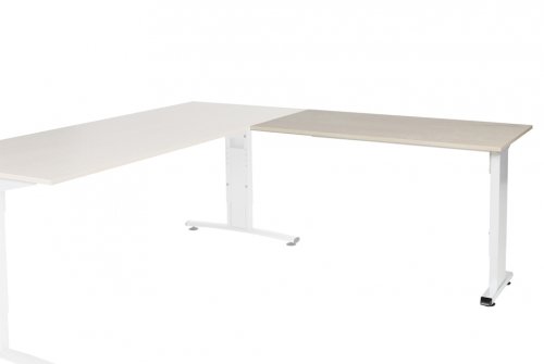 Schaffenburg T-lines aanbouwtafel, hoogte instelbaar (61-90cm) met 120x60cm 20mm blad en t-poot frame met rechte tenen