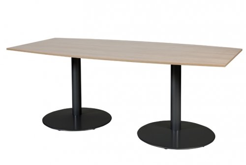 T-lines 200x100cm tonvormige vergadertafel