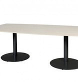 T-lines 240x120cm tonvormige vergadertafel