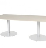 T-lines 240x120cm tonvormige vergadertafel