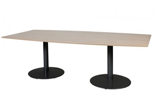 T-lines 240x120cm tonvormige vergadertafel