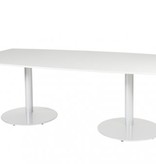 T-lines 240x120cm tonvormige vergadertafel