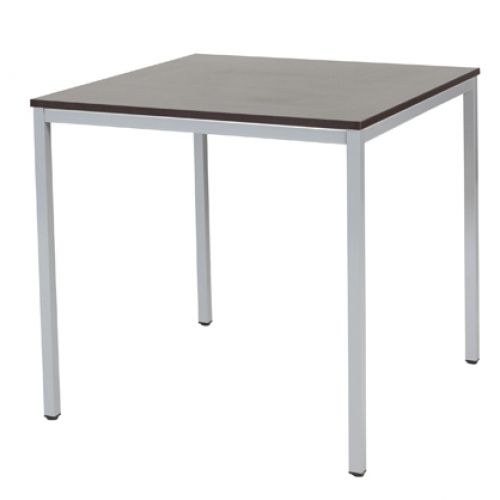 Domino bureautafel, vaste hoogte met 80x80cm 20mm blad en 4-poot frame