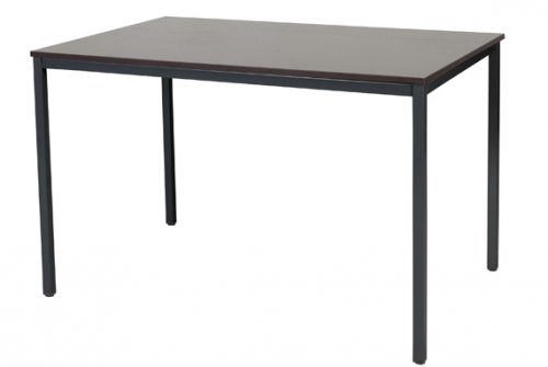 Domino bureautafel, vaste hoogte met 120x80cm 20mm blad en 4-poot frame