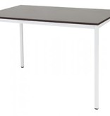 Domino bureautafel, vaste hoogte met 120x80cm 20mm blad en 4-poot frame