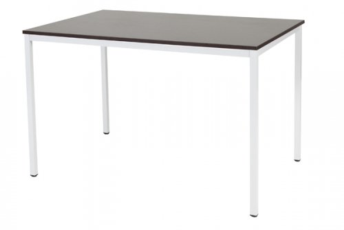 Domino bureautafel, vaste hoogte met 120x80cm 20mm blad en 4-poot frame
