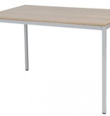 Domino bureautafel, vaste hoogte met 120x80cm 20mm blad en 4-poot frame