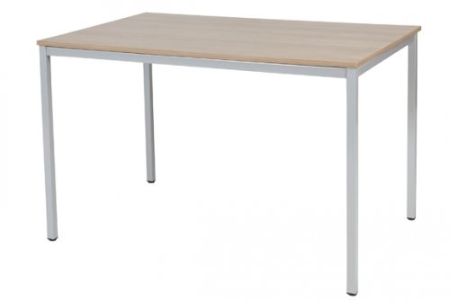 Domino bureautafel, vaste hoogte met 120x80cm 20mm blad en 4-poot frame