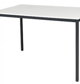 Domino bureautafel, vaste hoogte met 120x80cm 20mm blad en 4-poot frame