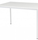 Domino bureautafel, vaste hoogte met 120x80cm 20mm blad en 4-poot frame