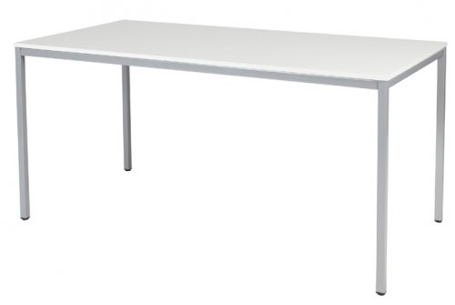 Domino bureautafel, vaste hoogte met 160x80cm 20mm blad en 4-poot frame
