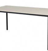 Domino bureautafel, vaste hoogte met 160x80cm 20mm blad en 4-poot frame