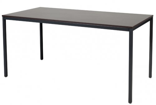 Domino bureautafel, vaste hoogte met 160x80cm 20mm blad en 4-poot frame