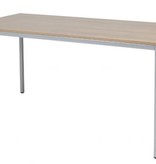 Domino bureautafel, vaste hoogte met 160x80cm 20mm blad en 4-poot frame