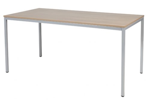 Domino bureautafel, vaste hoogte met 160x80cm 20mm blad en 4-poot frame