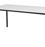 Domino bureautafel, vaste hoogte met 160x80cm 20mm blad en 4-poot frame