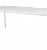 Domino bureautafel, vaste hoogte met 180x80cm 20mm blad en 4-poot frame