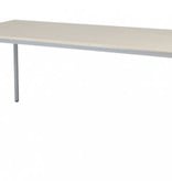 Domino bureautafel, vaste hoogte met 180x80cm 20mm blad en 4-poot frame