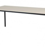 Domino bureautafel, vaste hoogte met 180x80cm 20mm blad en 4-poot frame