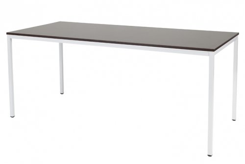 Domino bureautafel, vaste hoogte met 180x80cm 20mm blad en 4-poot frame