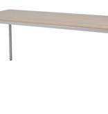 Domino bureautafel, vaste hoogte met 180x80cm 20mm blad en 4-poot frame