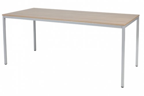 Domino bureautafel, vaste hoogte met 180x80cm 20mm blad en 4-poot frame