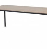 Domino bureautafel, vaste hoogte met 180x80cm 20mm blad en 4-poot frame