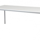 Domino bureautafel, vaste hoogte met 180x80cm 20mm blad en 4-poot frame