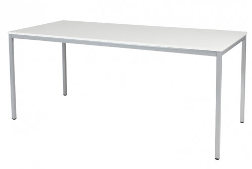 Domino bureautafel, vaste hoogte met 180x80cm 20mm blad en 4-poot frame
