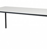 Domino bureautafel, vaste hoogte met 180x80cm 20mm blad en 4-poot frame