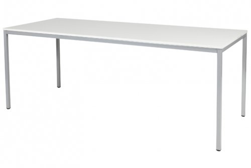 Domino bureautafel, vaste hoogte met 200x80cm 20mm blad en 4-poot frame