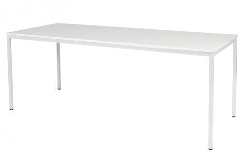 Domino bureautafel, vaste hoogte met 200x80cm 20mm blad en 4-poot frame