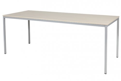 Domino bureautafel, vaste hoogte met 200x80cm 20mm blad en 4-poot frame