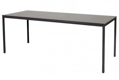 Domino bureautafel, vaste hoogte met 200x80cm 20mm blad en 4-poot frame