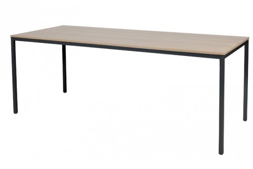 Domino bureautafel, vaste hoogte met 200x80cm 20mm blad en 4-poot frame