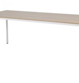Domino bureautafel, vaste hoogte met 200x80cm 20mm blad en 4-poot frame