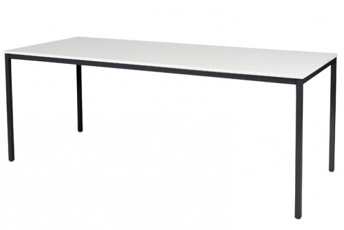 Domino bureautafel, vaste hoogte met 200x80cm 20mm blad en 4-poot frame