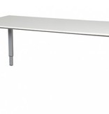 Domino bureau, hoogte instelbaar (62-85cm) met 180x80cm 'zwevend' 20mm blad en N-poot frame