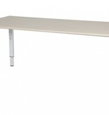 Domino bureau, hoogte instelbaar (62-85cm) met 180x80cm 'zwevend' 20mm blad en N-poot frame