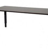 Domino bureau, hoogte instelbaar (62-85cm) met 180x80cm 'zwevend' 20mm blad en N-poot frame