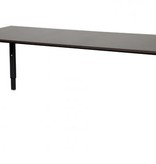 Domino bureau, hoogte instelbaar (62-85cm) met 200x80cm 'zwevend' 20mm blad en N-poot frame