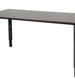 Domino bureau, hoogte instelbaar (62-85cm) met 160x90cm 'zwevend' 20mm blad en N-poot frame