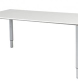 Domino bureau, hoogte instelbaar (62-85cm) met 160x90cm 'zwevend' 20mm blad en N-poot frame