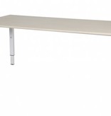 Schaffenburg Domino bureau, hoogte instelbaar (62-85cm) met 180x90cm 'zwevend' 20mm blad en N-poot frame